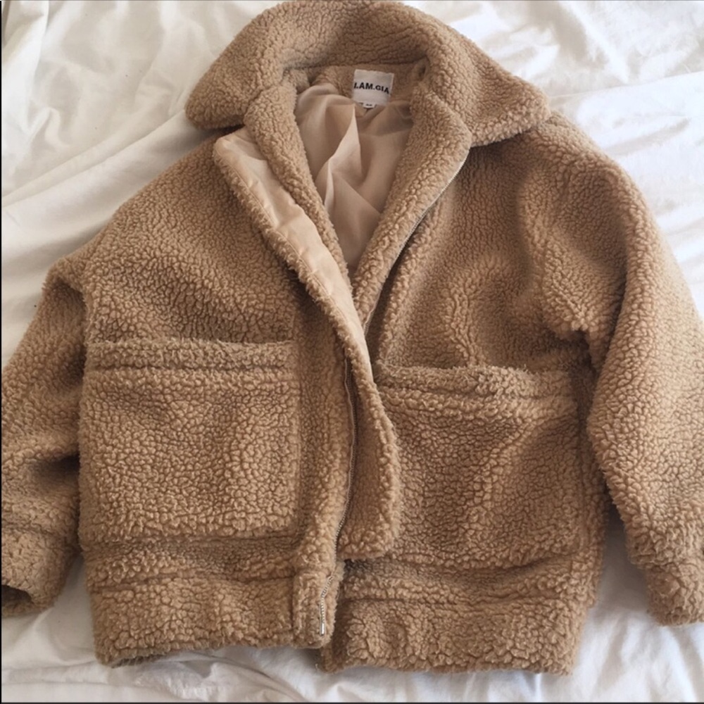 I AM GIA pixie beige coat